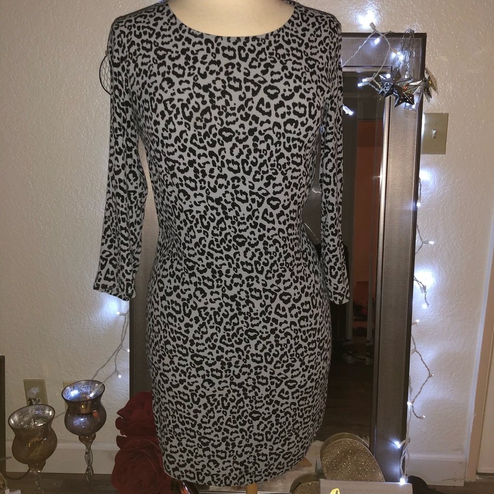 Leopard print dress